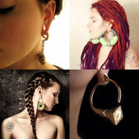 Load image into Gallery viewer, Piercing Ohrgewicht Messing 15,5g Oktopus 4mm Hook
