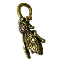 Load image into Gallery viewer, Piercing Ohrgewicht Messing 15g Biene 3mm Hook
