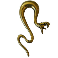 Cargar imagen en el visor de la galería, Piercing Ohrgewicht 14g Messing Schlange Spike 7.6mm
