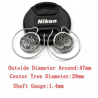 Cargar imagen en el visor de la galería, Piercing Ohrhänger White Brass Spirale Baum des Lebens
