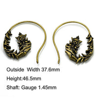 Cargar imagen en el visor de la galería, Piercing Ohrgewicht 8g Messing Meerfrau Hook 1.45mm
