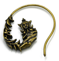 Cargar imagen en el visor de la galería, Piercing Ohrgewicht 8g Messing Meerfrau Hook 1.45mm
