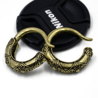 Cargar imagen en el visor de la galería, Piercing Ohrgewicht 29g Messing Creolen Hoops 6mm Hook
