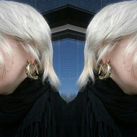 Cargar imagen en el visor de la galería, Piercing Ohrgewicht 29g Messing Creolen Hoops 6mm Hook
