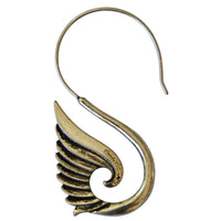 Cargar imagen en el visor de la galería, Piercing White Brass Hook Ohrhänger 1.4mm Schwan silber
