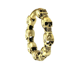 Load image into Gallery viewer, Clicker Piercing Ohrgewicht 4mm Skull Creole Messing 45g
