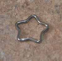 Load image into Gallery viewer, Stern Nostril Ohr Piercing Edelstahl nahtlos Gold PVD
