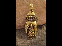 Cargar imagen en el visor de la galería, Piercing 36g Ohrgewicht Brass 6mm Buddha Hand
