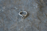 Load image into Gallery viewer, Piercing Ring Om 925 Sterling Silber Labret Tragus 1.2mm
