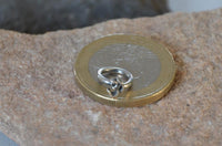 Load image into Gallery viewer, Piercing Ring Om 925 Sterling Silber Labret Tragus 1.2mm
