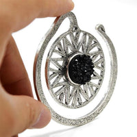 Cargar imagen en el visor de la galería, Piercing Ohrgewicht Brass Glitzer Zacken Stein 4,7mm
