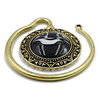 Cargar imagen en el visor de la galería, Piercing Ohrgewicht Brass Stern Stein marmoriert 4,8mm
