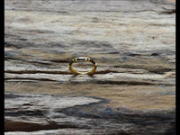 Cargar imagen en el visor de la galería, Klapp Segment Ring Piercing rechteckig Kristall schwarz
