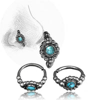 Load image into Gallery viewer, Nostril Piercing Nasenringe Silber Nasenring Kugeldesign 1 cm/0,8 mm
