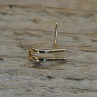 Load image into Gallery viewer, Pin Stecker 0,8 mm Nostril Ohr Edelstahl L-Form Klammer
