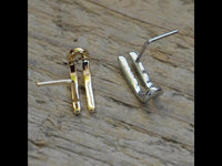 Load image into Gallery viewer, Pin Stecker 0,8 mm Nostril Ohr Edelstahl L-Form Klammer
