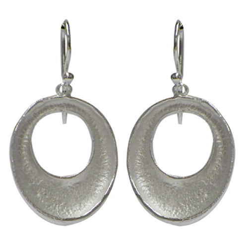 Silberohrringe 925er Silber Ohrringe Creolen Damen Schmuck hell oxidiert glänzend