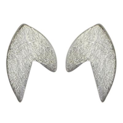 Silver stud earrings, 925 sterling silver stud earrings, women's jewelry, earrings with hooks, faceted