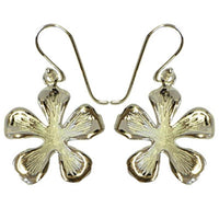 Cargar imagen en el visor de la galería, Silberohrringe 925er Silber Ohrringe Ohrhänger Damen Schmuck Blume außen glänzend
