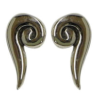 Load image into Gallery viewer, Silberohrstecker 925er Sterling Silber Ohrstecker Damen Schmuck Ohrringe Spirale Lang Glanz
