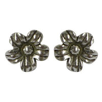 Load image into Gallery viewer, Silberohrstecker 925er Sterling Silber Ohrstecker Damen Schmuck Ohrringe Blume Dunkel Oxidiert
