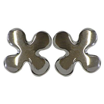 Silberohrstecker 925er Sterling Silber Ohrstecker Damen Schmuck Ohrringe Runde X-Form