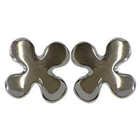 Load image into Gallery viewer, Silberohrstecker 925er Sterling Silber Ohrstecker Damen Schmuck Ohrringe Runde X-Form
