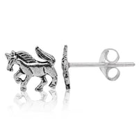 Load image into Gallery viewer, Silberohrstecker Ohrstecker 925er Sterling Silber Schmuck Pferd
