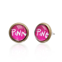 Cargar imagen en el visor de la galería, Brass Ohrstecker Stern Sterne bunt Unisex Ohrringe Edelstahl nickelfrei Kommunismus 12 mm
