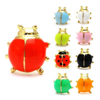 Load image into Gallery viewer, Brass Ohrstecker Stern Sterne bunt Unisex Ohrringe Edelstahl nickelfrei Kommunismus 12 mm
