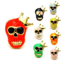 Cargar imagen en el visor de la galería, Colorful 12mm unisex Brass Ohrstecker earrings made from nickelfrei Edelstahl, featuring vibrant Sterne motifs. These bunt pins offer a unique twist on classic star designs, perfect for adding flair to any outfit.
