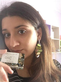 Load image into Gallery viewer, Brass Ohrstecker silberfarben und golden rund glänzend
