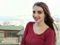 Load image into Gallery viewer, Ohrringe Punkte Dreiecke Blüten Messing Brass antik golden Tribal nickelfrei Schmuck Piercing
