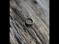 Load image into Gallery viewer, Nasen Ring Piercing Brass antik gold spiralig Nostril
