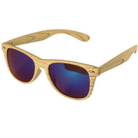 Cargar imagen en el visor de la galería, Sonnenbrille Nerd Holz Design verspiegelt getönt 400 UV
