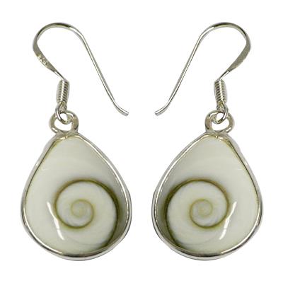 Shivaauge Silberohrringe Tropfen breit Ohrringe Ohrhänger 925er Silber Shiva Auge Eye Damen Schmuck