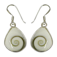 Cargar imagen en el visor de la galería, Shivaauge Silberohrringe Tropfen breit Ohrringe Ohrhänger 925er Silber Shiva Auge Eye Damen Schmuck
