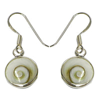 Load image into Gallery viewer, Shivaauge rund 10 mm Silberohrringe Ohrringe 925er Sterling Silber Shiva Auge Eye Damen Schmuck
