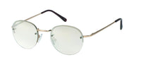 Cargar imagen en el visor de la galería, Sonnenbrille rund 400UV John Lennon Style randlos Metall dünn Steg Knick
