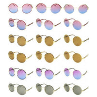 Load image into Gallery viewer, Sonnenbrille 3-in-1 Round Glasses Vintage 400 UV Metall getönt Rahmen variabel
