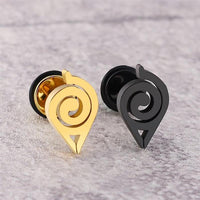 Cargar imagen en el visor de la galería, Fake Plug Piercing Edelstahl 10mm Ohrstecker Konoha
