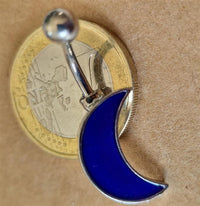 Load image into Gallery viewer, Bauchnabel Piercing Edelstahl Glitzer Zirkonia Emaille
