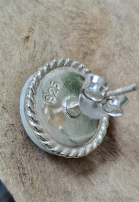 Load image into Gallery viewer, Shivaauge Zopfmuster rund Ohrstecker 925 Sterling Silber
