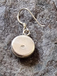 Load image into Gallery viewer, Shivaauge Silberohrringe Ohrringe schwarz rund Raisin 925er Silber Shiva Auge Eye Damen Schmuck
