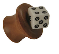 Load image into Gallery viewer, Organic Sabaholz Plug handgeschnitzt Bone Würfel Plug Pilzform Tribal
