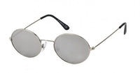 Cargar imagen en el visor de la galería, Sonnenbrille ovale kleine Gläser Knicksteg Metallrahmen 400 UV verspiegelt
