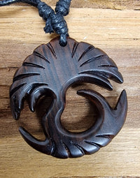 Load image into Gallery viewer, Nara Holz-Ketten: Natürlicher Holzschmuck mit Frei Verstellbarer Baumwollkette
