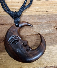 Load image into Gallery viewer, Nara Holz-Ketten: Natürlicher Holzschmuck mit Frei Verstellbarer Baumwollkette
