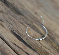 Load image into Gallery viewer, 925 Sterling Silber Ohrringe Creolen Celtic Bali Perle - chic - net.de
