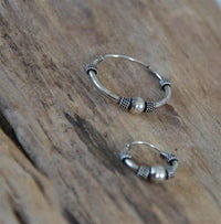 Load image into Gallery viewer, 925 Sterling Silber Ohrringe Creolen Celtic Bali Seil - chic - net.de
